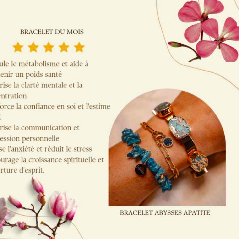 Bracelet en vraie pierre